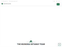 Tablet Screenshot of muskokagetaway.com